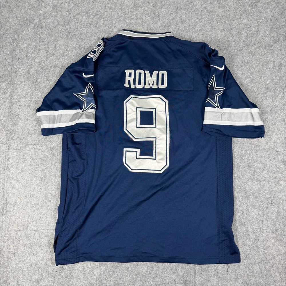 Nike Tony Romo Dallas Cowboys Home Game NFL Jersey Size Large